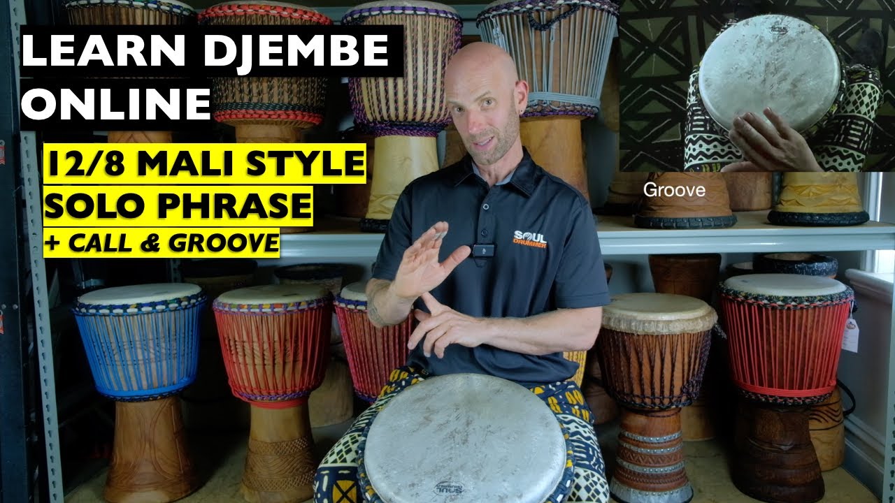 12/8 Mali Solo Phrase + Call & Groove | Learn Djembe Online