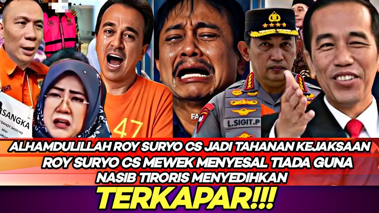 Pesan Terahir Roy Panci Cs Sebelum Di Tahan Kejaksaan dan Nasibnya Menyedihkan Terkapar Tak Berdaya 
