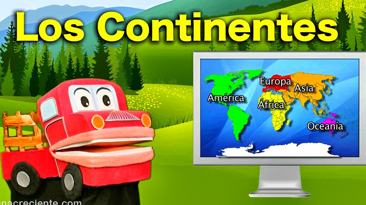 Los Niños Aprenden sobre Los Continentes - Videos Educativos para Niños con Barney El Camión