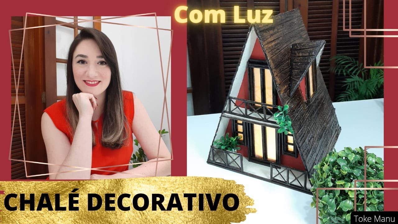 DIY Incrível Artesanato Com Papelão - Como Fazer Mini Chalé/Amazing Crafts - How to Make Mini Chalet