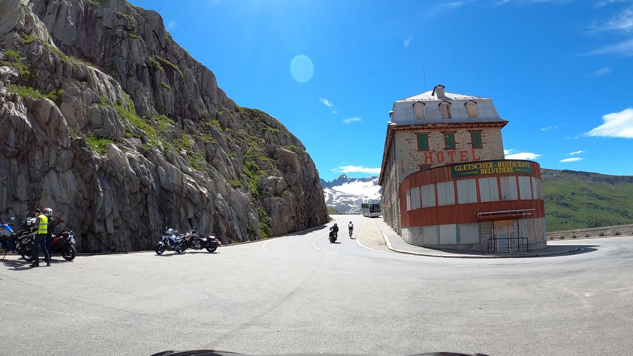 Driving the Furka Pass, Switzerland