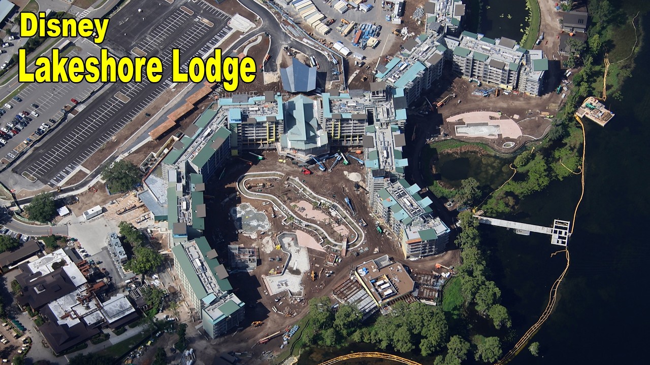 Disney Lakeshore Lodge construction 4K