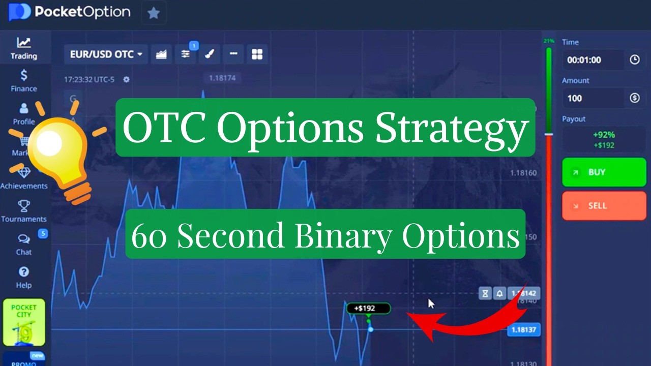 Pocket Option OTC Binary Options 60 Second Strategy