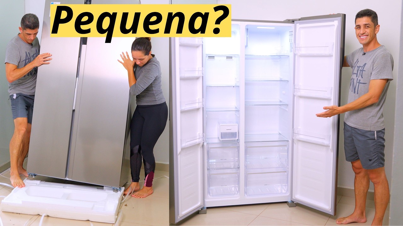Geladeira Side by Side  Electrolux IS4S / Unboxing e Primeiras Impress&otilde;es