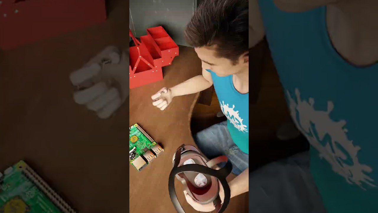 The hidden eye inside her VR game #vrgaming #3danimation