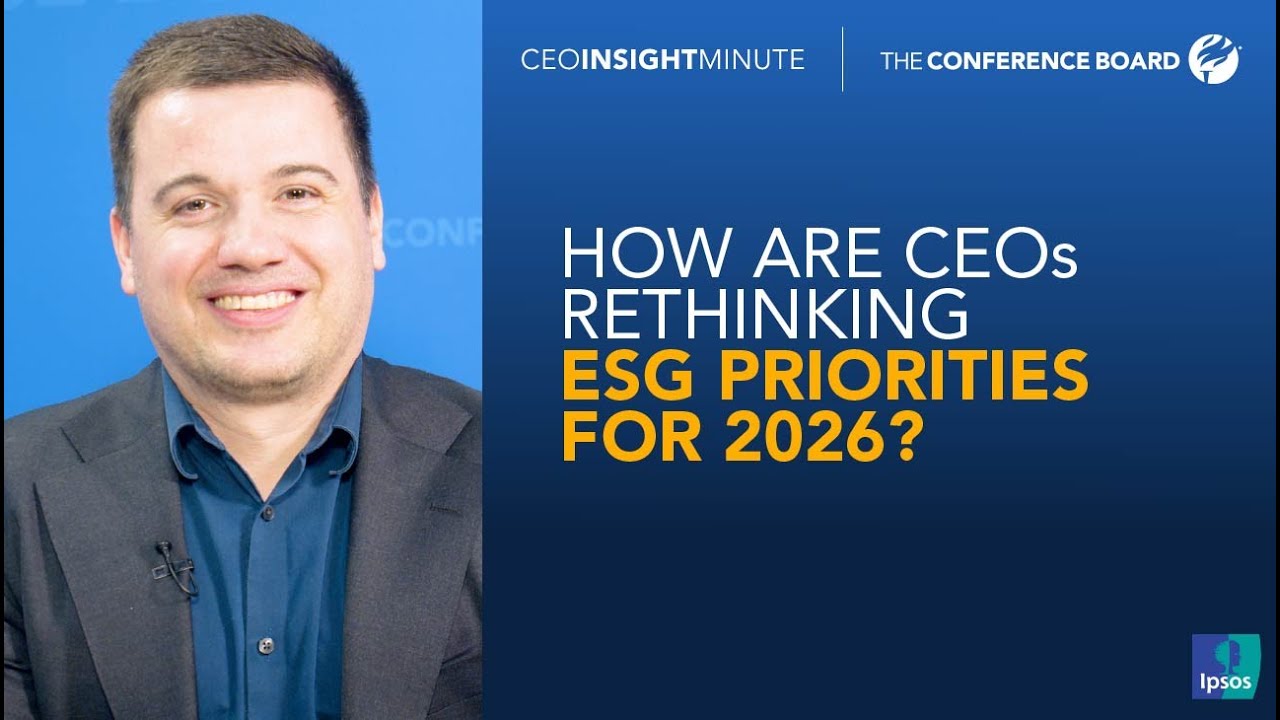 CEO Insight Minute: How are CEOs Rethinking ESG Priorities for 2026