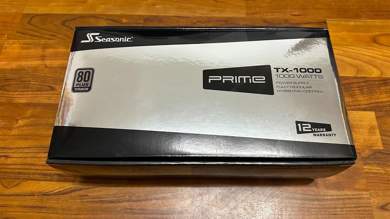Seasonic Prime TX-1000 80+ Titanium (SSR-1000TR) | Unboxing