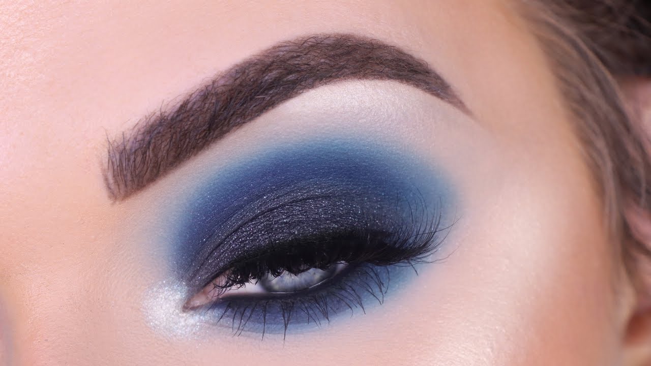 ColourPop x Kathleen Lights So Jaded Palette | Smokey Blue Eyeshadow Tutorial
