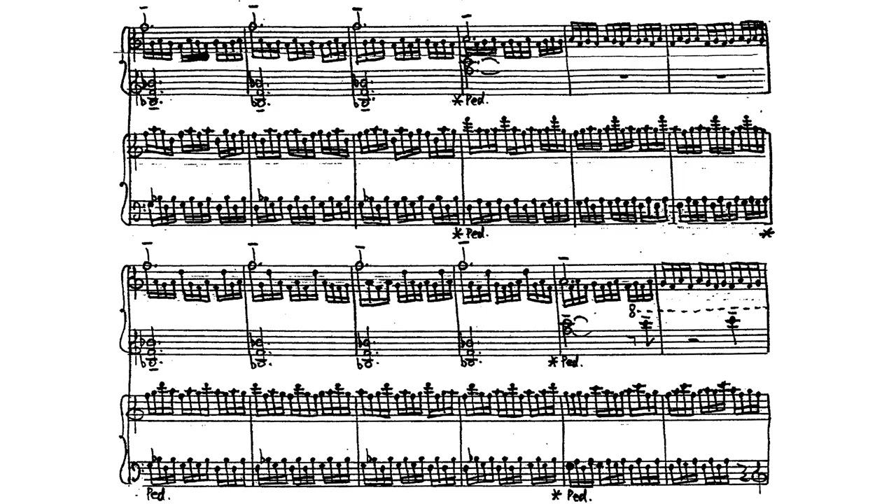 [Nikolai Korndorf] Lullaby for Two Pianos (Score-Video)
