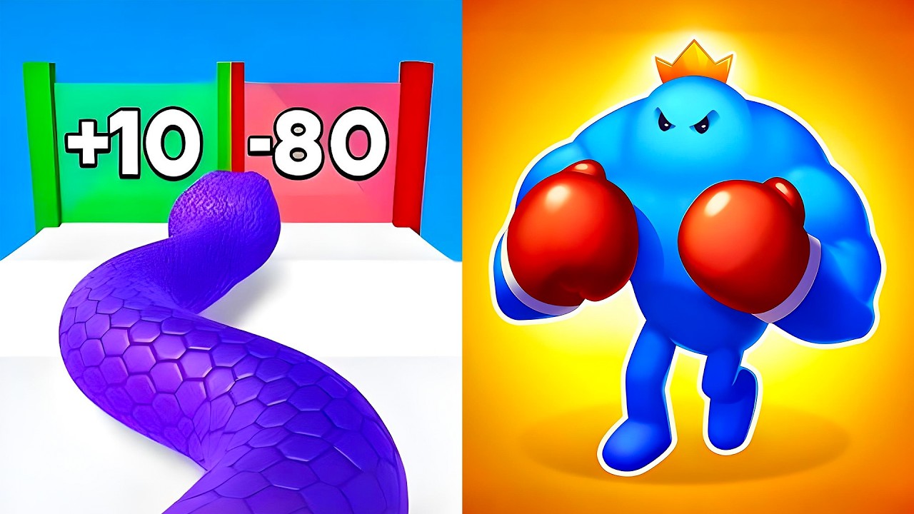 MAX LEVEL Gameplay🔥 Snake Run Race vs Punchy Race (Insane 2025 Update!)