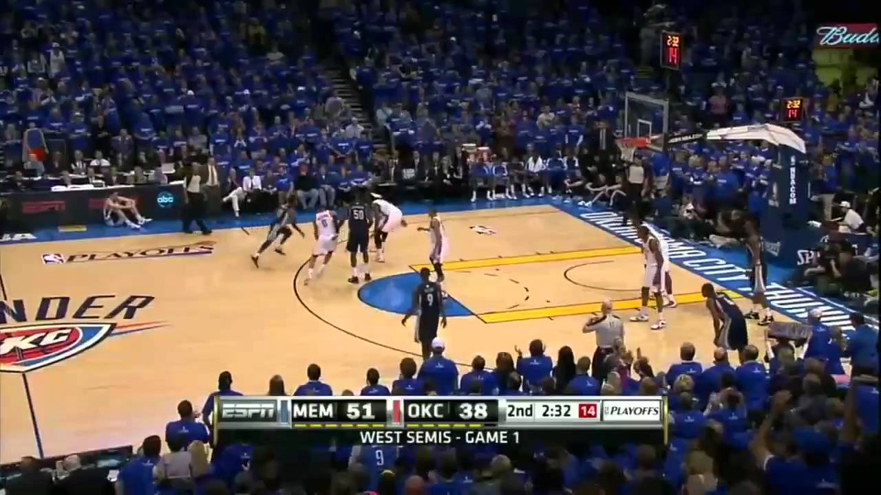 Zach Randolph & Marc Gasol combine 54pts vs. OKC Thunder (05.01.11)