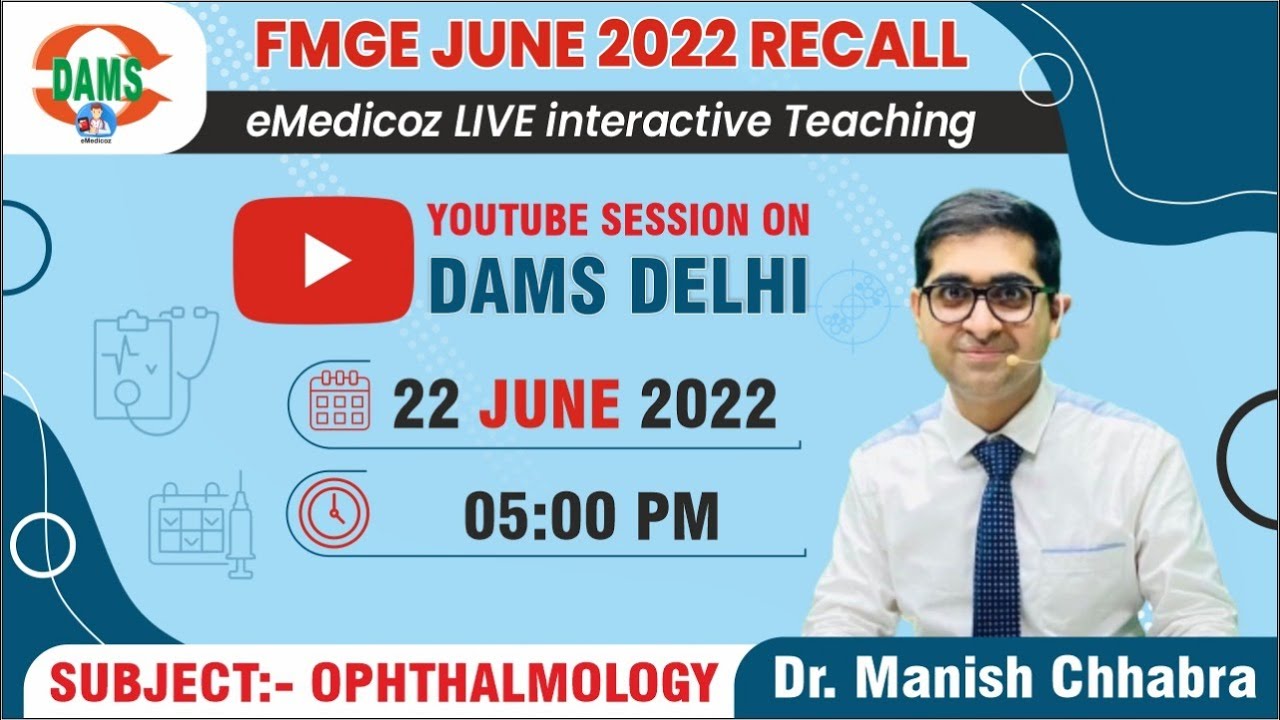 FMGE June 2022 Recall | Ophthalmology | Dr Manish Chhabra