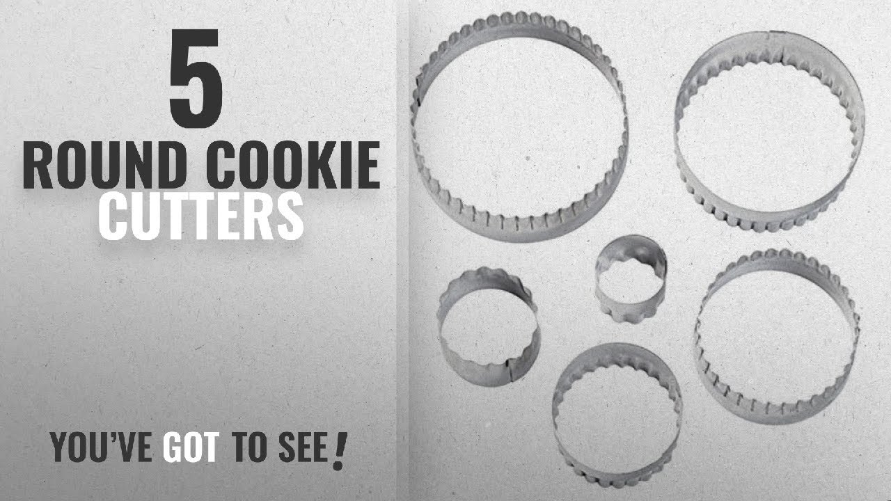 Best Round Cookie Cutters [2018]: Wilton 417-2581 6-Piece Nesting Fondant Double Sided Cut Out