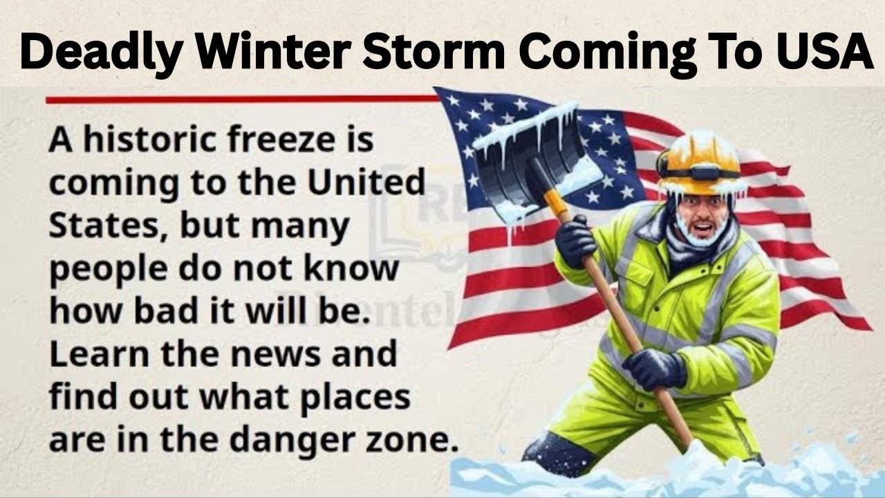 Deadly Winter Storm Coming To USA | Learn English Through Story | Grader Reader