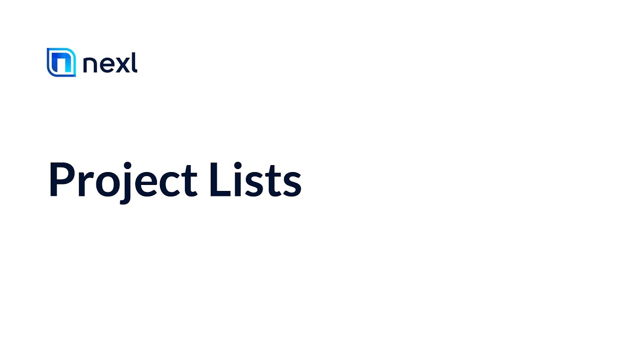 Project Lists | Nexl Learn