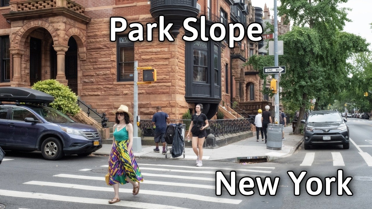 NYC Summer Walk: Park Slope, Paradise in Brooklyn 🌳  | 4K