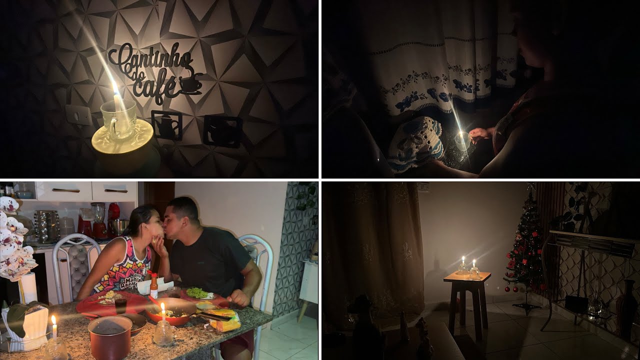 FALTOU ENERGIA E FIZEMOS UM DELICIOSO JANTAR A LUZ DE VELAS ROMÂNTICO😍VEM VER A DIVERSÃO🤣❤️