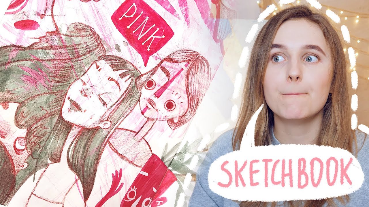 ⭐️РИСУЮ РАЗВОРОТ В СКЕТЧБУКЕ⭐️