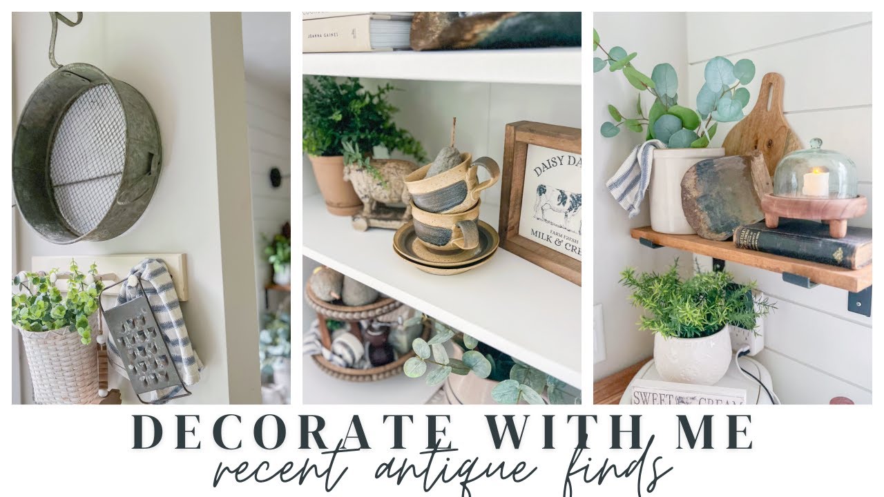 DECORATE WITH ME // STYLING ANTIQUE FINDS // ADDING COTTAGE CHARM // CHARLOTTE GROVE FARMHOUSE
