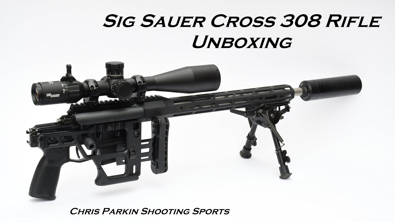 SigSauer Cross Rifle in 308, UNBOXING, seriously light, folding precision rifle!
