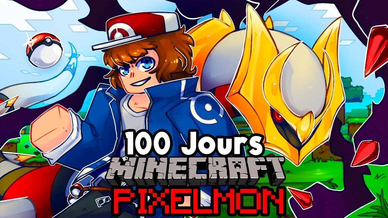 100 JOURS sur Le Plus Gros Mod Pokemon Minecraft ! (Pixelmon)