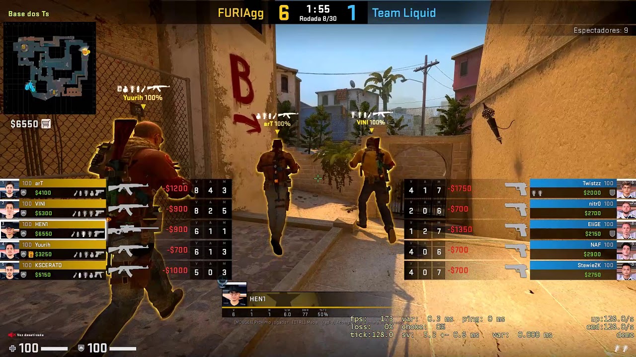 POV - Hen1 - TR - Furia vs Liquid - Mirage - Blast 2020 Americas