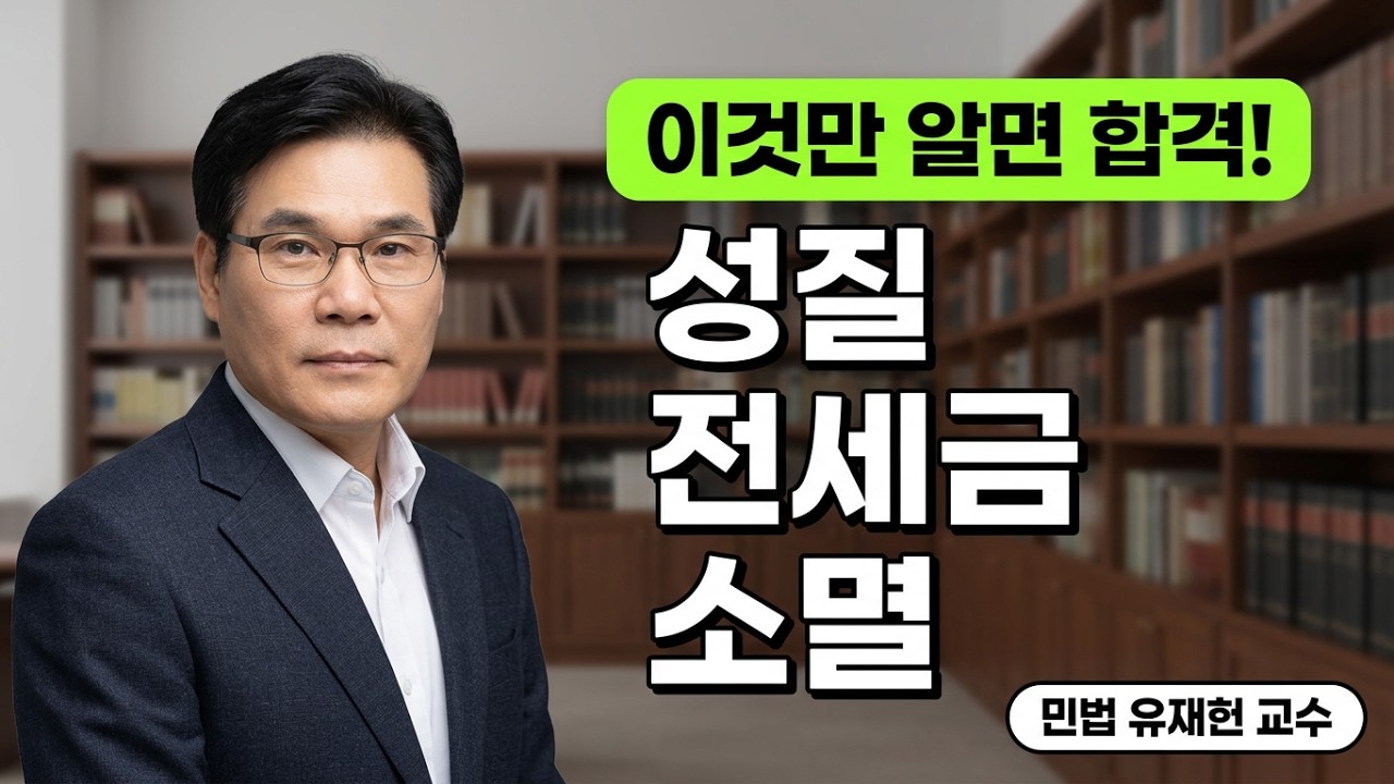 [공인중개사 무료인강 공인모] 2025년 공인중개사 시험대비 민법 유재헌교수 기초&middot;기본이론 26강 : 전세권(p.299~)
