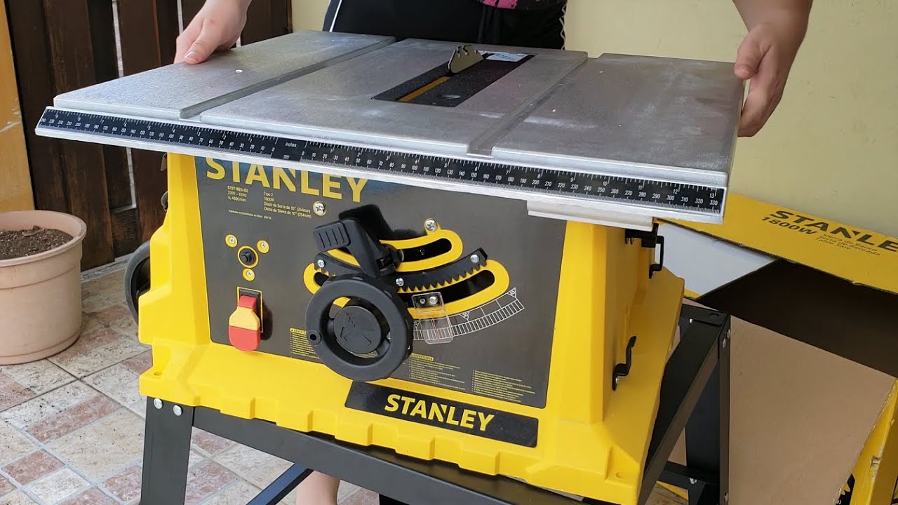 Montagem Serra de Bancada Stanley STST1825 passo a passo / Stanley Table Saw Assembly