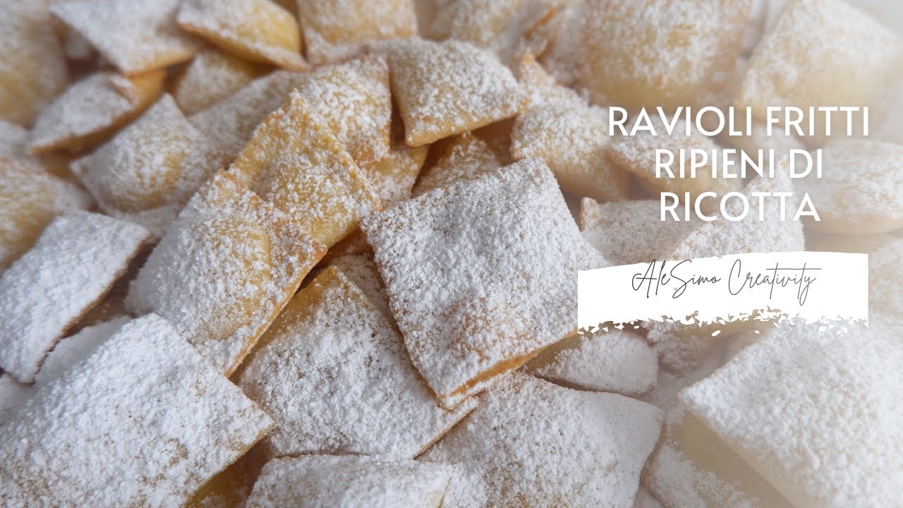 Ravioli fritti sardi ripieni di ricotta | AleSimo Creativity