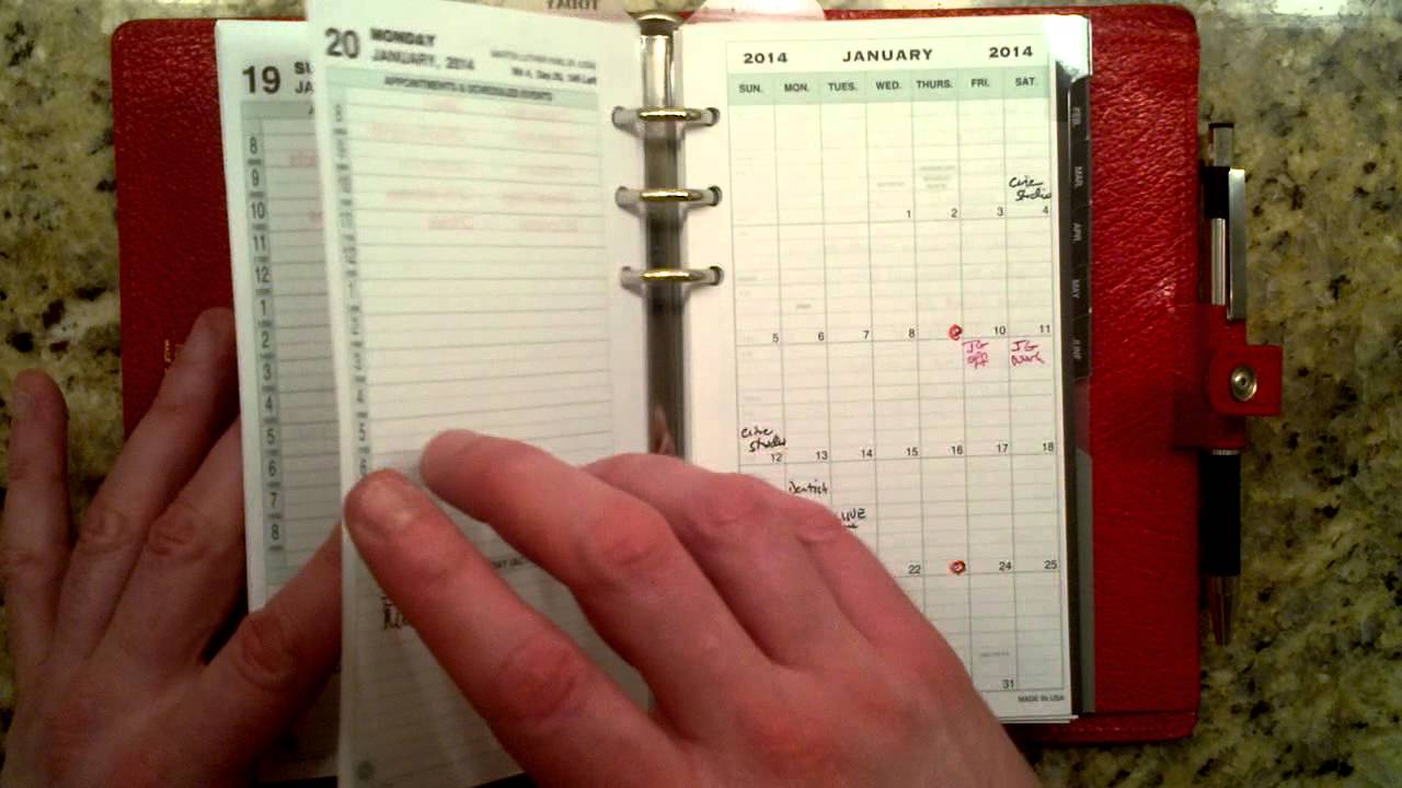 Filofax week-on-two-pages with Daytimer two-pages-per-day