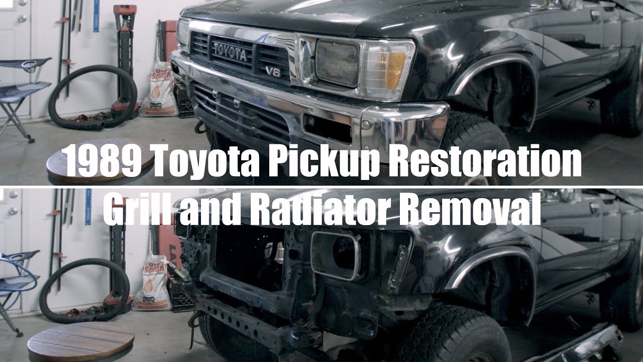 Front End Removal - 1989 Toyota Pickup Restoration Ep 12