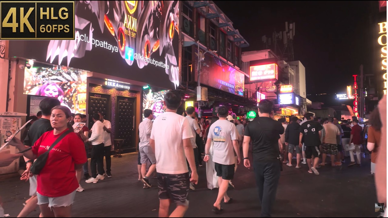 [4K HLG HDR 11PM28Feb2026] Walking Street | A weekend night overflowing with people | Walking Tube