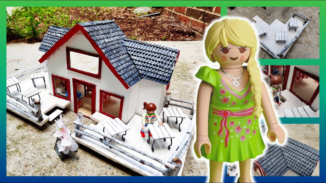 DIY Playmobil Cafe Renovieren, Basteln und Verschönern [Pimp my Playmobil] - Playmobil Film Deutsch