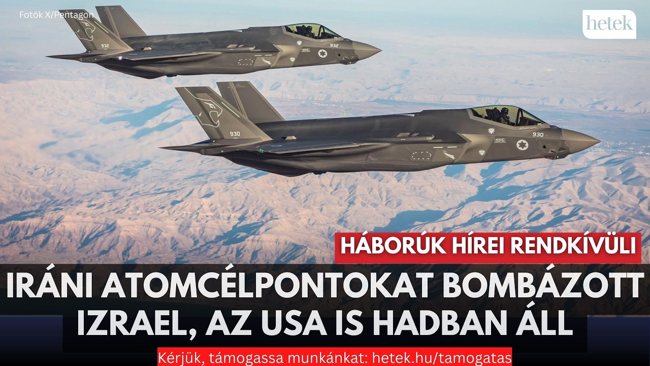 Rendkívüli: Kitört a háború Irán ellen, Trump bejelentette, hogy megdöntik a teheráni rezsimet