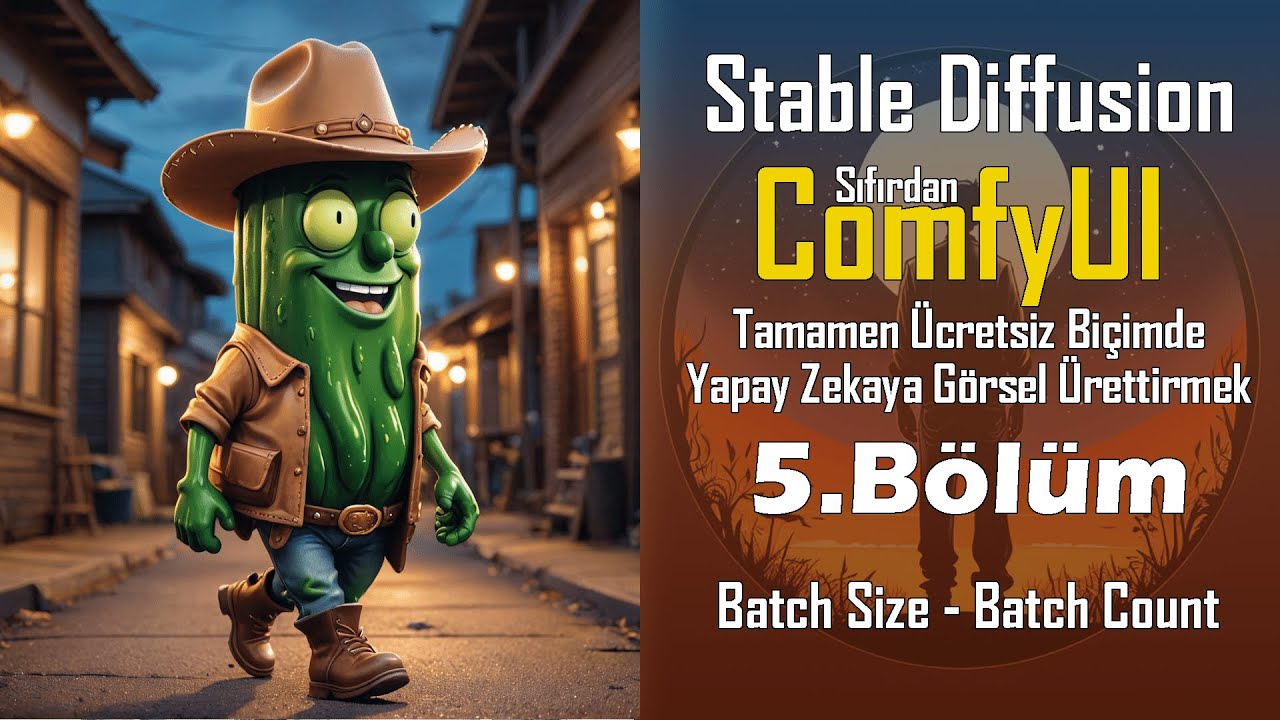 Sıfırdan ComfyUI | Bölüm -5- Batch Size ve Batch Count Kavramları [Türkçe Yapay Zeka Rehberi]