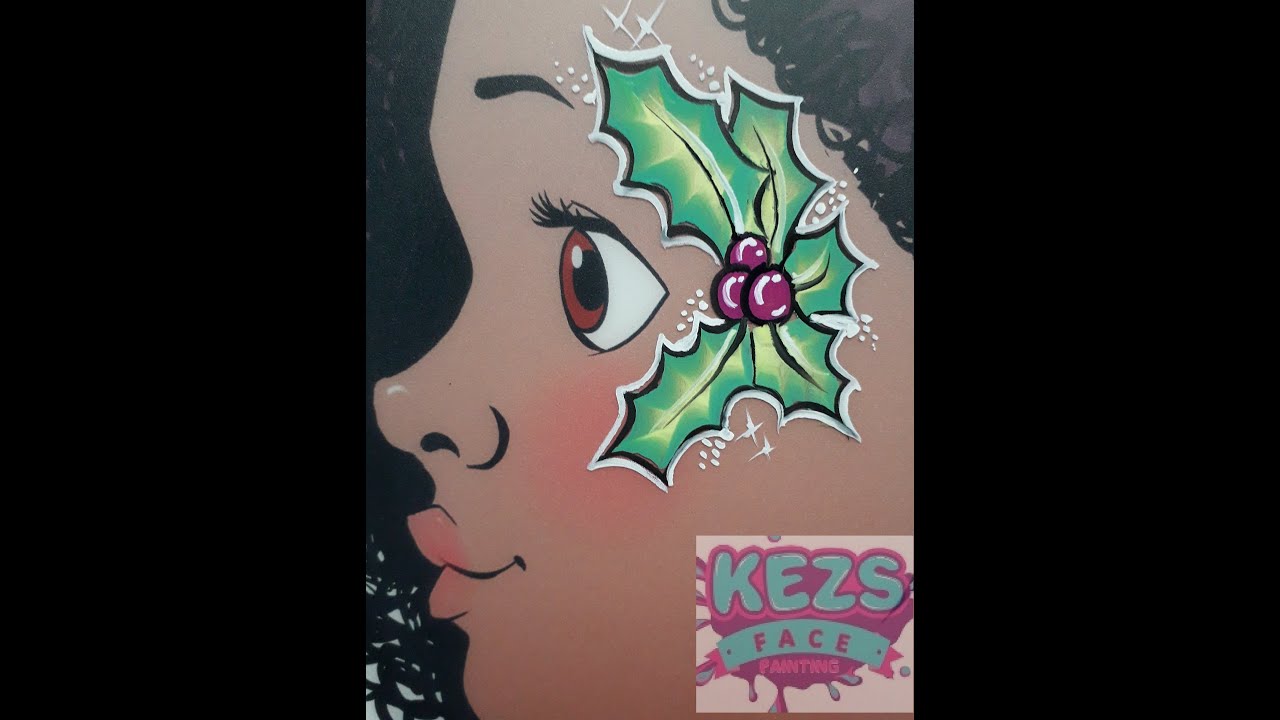 Christmas Holly - Kezs Face Painting