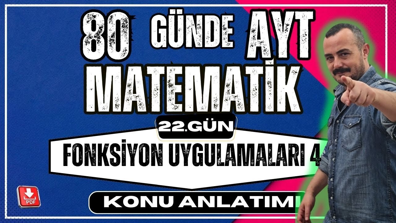 🟥Fonksiyon Uygulamaları 4| Pozitif Negatif Değerler ✅80 Günde AYT Matematik |AYT Matematik Anlatımı💯