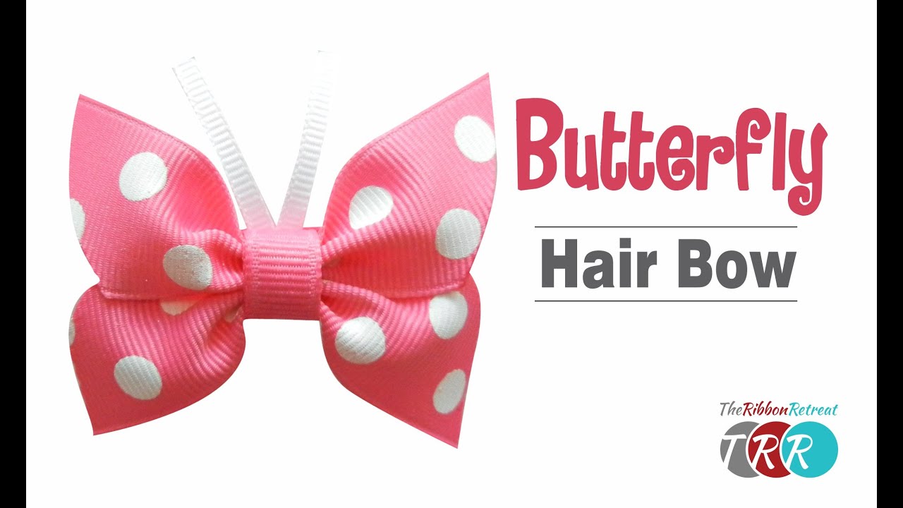 How to Make a Butterfly Hair Bow - TheRibbonRetreat.com