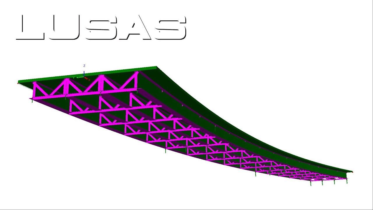 Quick and easy modelling of steel composite bridges using LUSAS