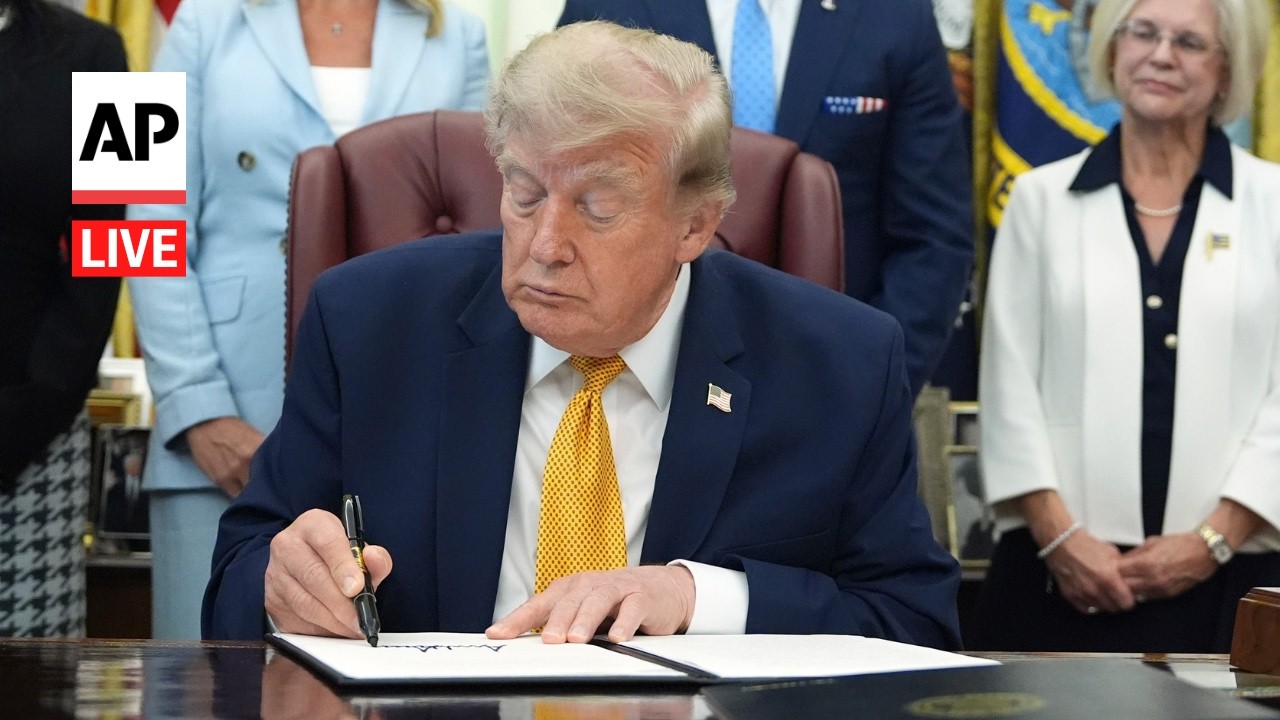 LIVE: Trump signs executive orders