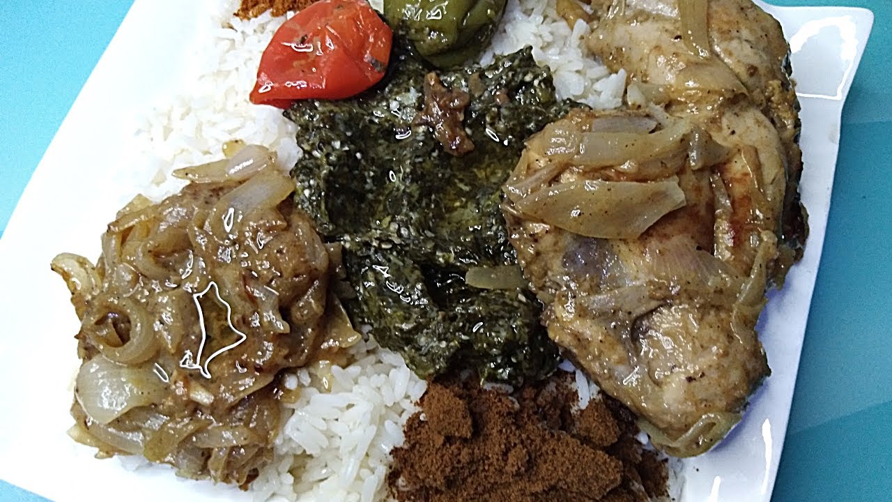 recette simple et délicieux de riz au sombala avec poulet /fouti/ lafidi