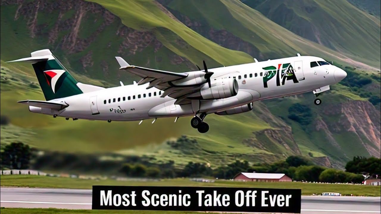 Chitral Flight take off | Chitral Airport | NORTH AIR | FLY JINNAH