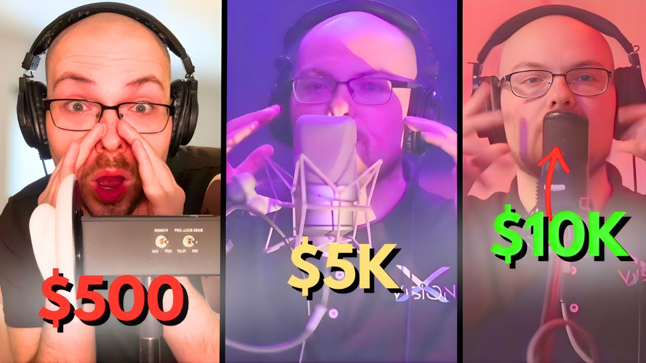 ASMR 500$ VS $5000 VS $10000 MICROPHONES! (Super Tingly!)