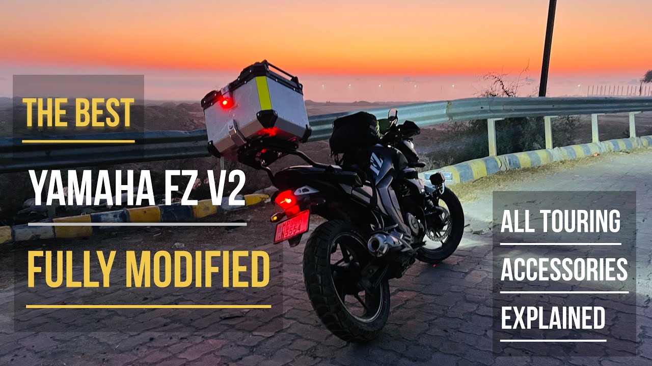 FULLY MODIFIED YAMAHA FZ V2 150  | ALL TOURING ACCESSORIES & MODIFICATIONS Explained.