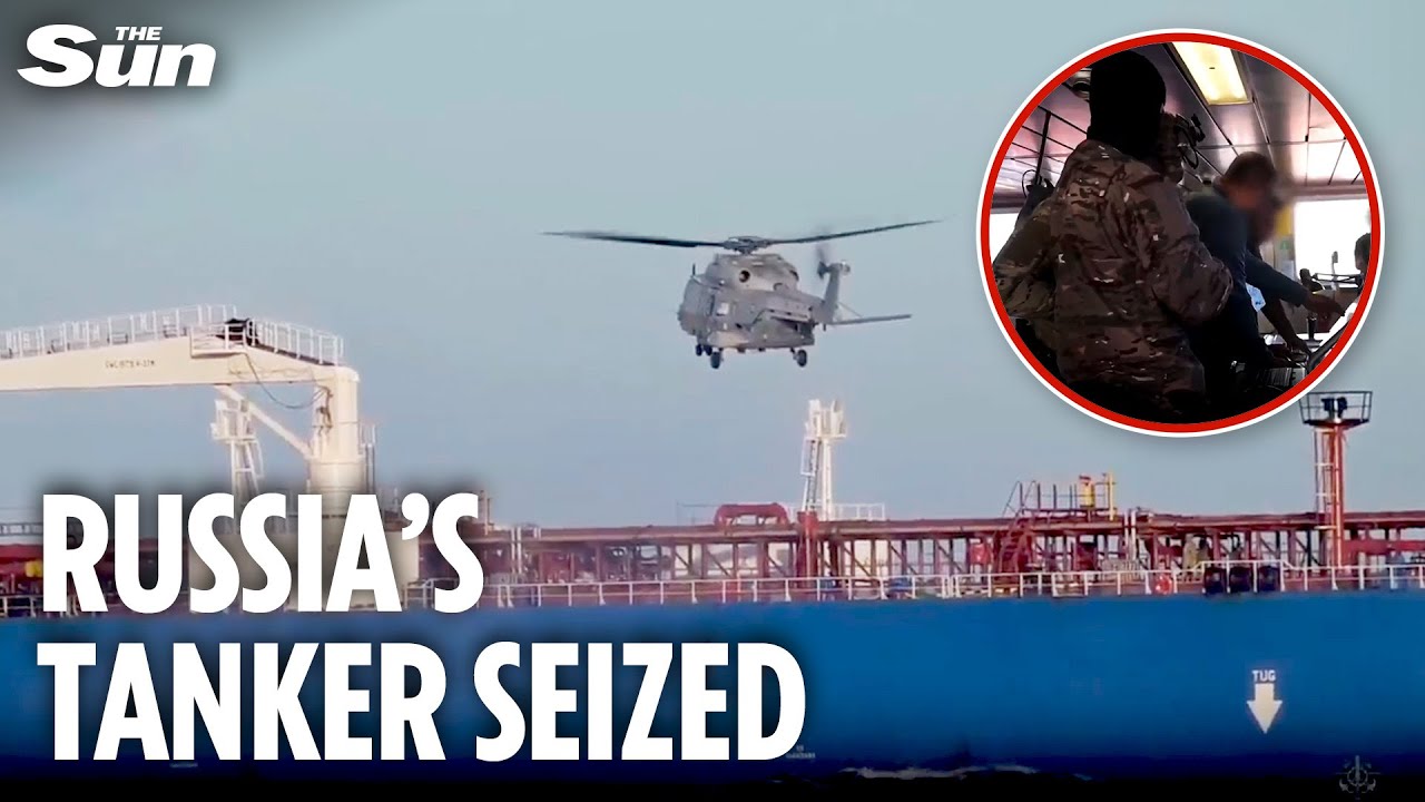 Dramatic moment French commandos storm Russian 'shadow fleet' oil tanker in Mediterranean Sea
