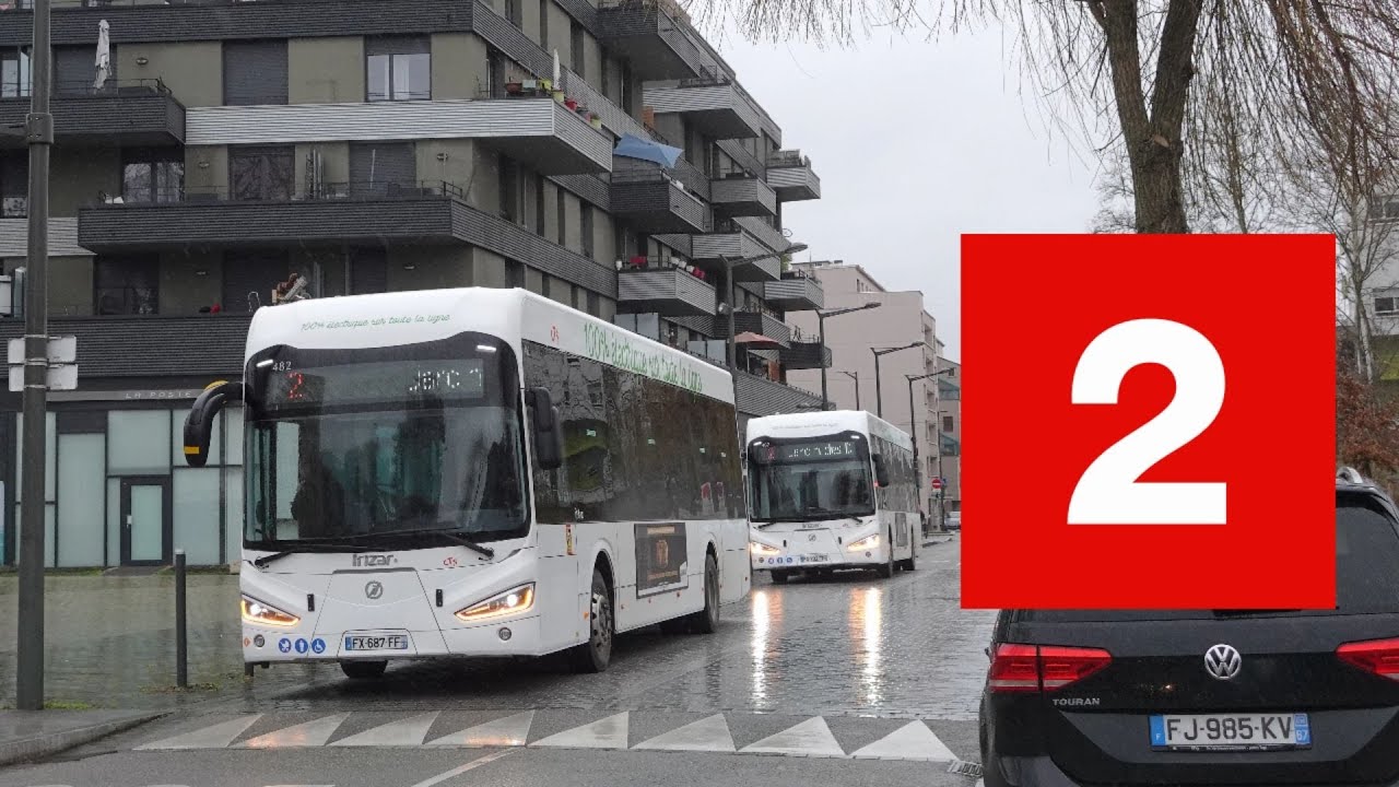 Irizar ie bus 12 N°482 - Ligne 2 entre Capitainerie et Dordogne - Réseau CTS - Strasbourg