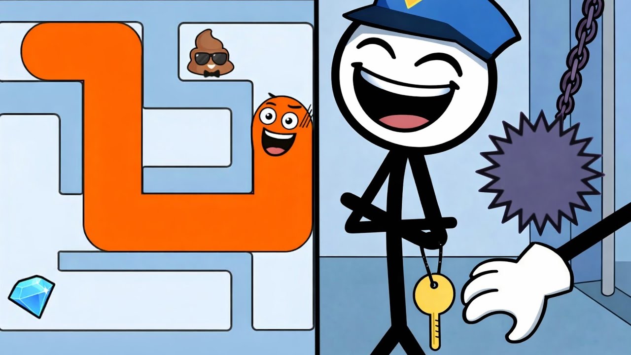 🤣 Thief Puzzle Game 🆚 Pet Me Maze- Maze Craze | Brain Test Life Story | Noob To Pro,#0081.