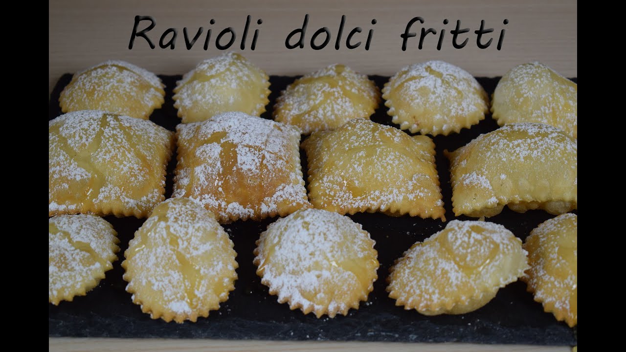 RAVIOLI DOLCI FRITTI PER CARNEVALE  #lericettedifrancy74 #carnevale