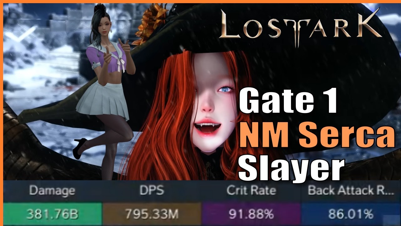 I Tried The Asmongold Build. NiM Serca Gate 1 (Predator Slayer) | Lost Ark