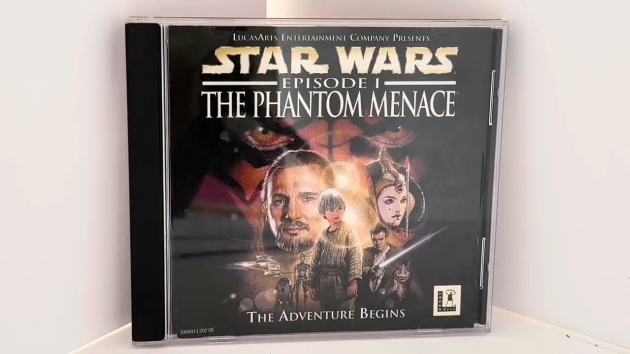 Винтажная компьютерная игра Lucasarts 1999 года &laquo;Звёздные войны: Эпизод 1 &mdash; Призрачная угроза: На...